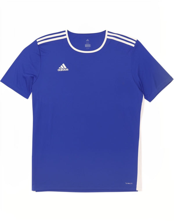 Adidas Camiseta Hombre Top 2XL Azul Colorblock Poliéster Deportes