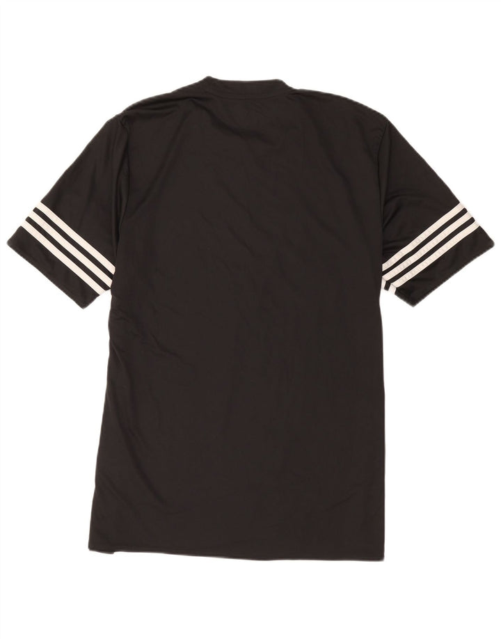 Adidas Mens Climalite Camiseta Top Grande Poliéster Negro