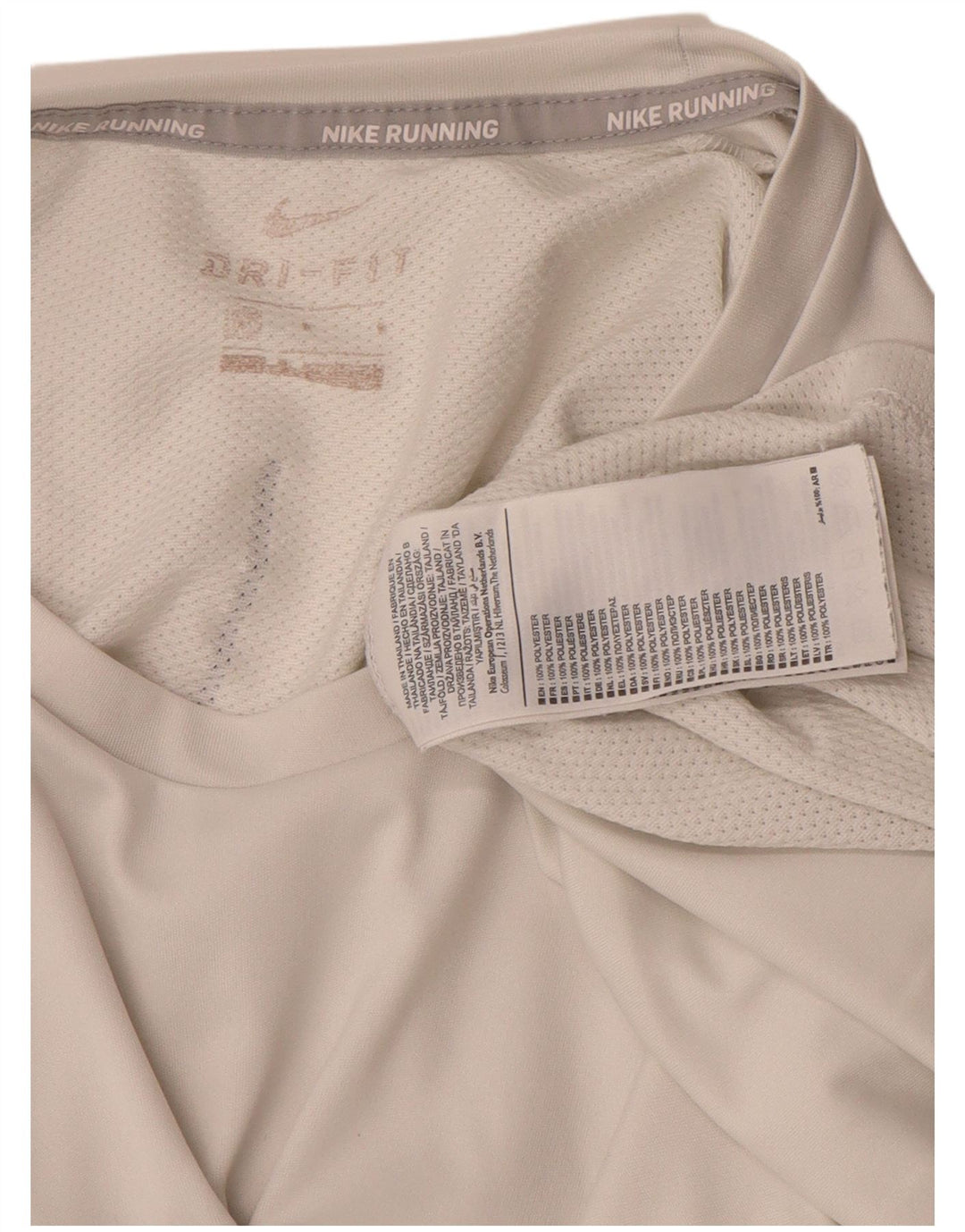 Camiseta Nike Dri Fit Graphic para hombre Top poliéster blanco mediano