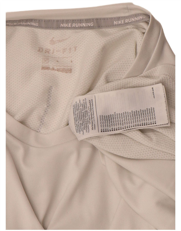 Camiseta Nike Dri Fit Graphic para hombre Top poliéster blanco mediano