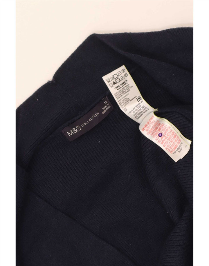 Marks & Spencer - Cárdigan largo para mujer, talla 40, tamaño mediano, azul marino