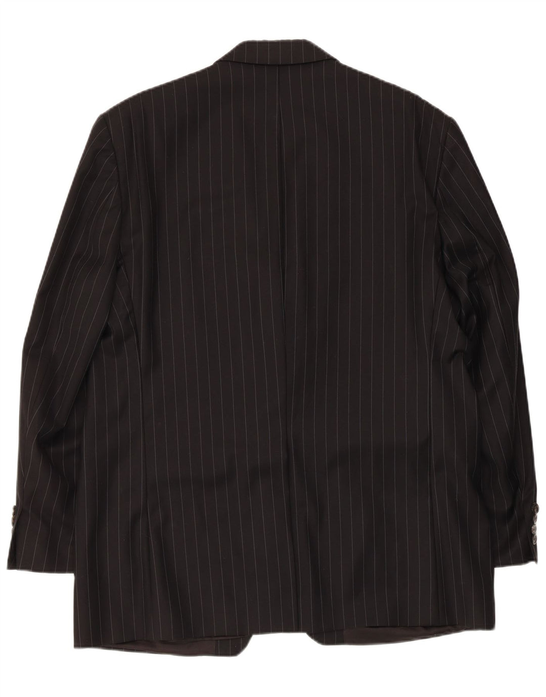 RALPH LAUREN Mens Longline 2 Button Blazer Jacket UK 42 XL Black Pinstripe