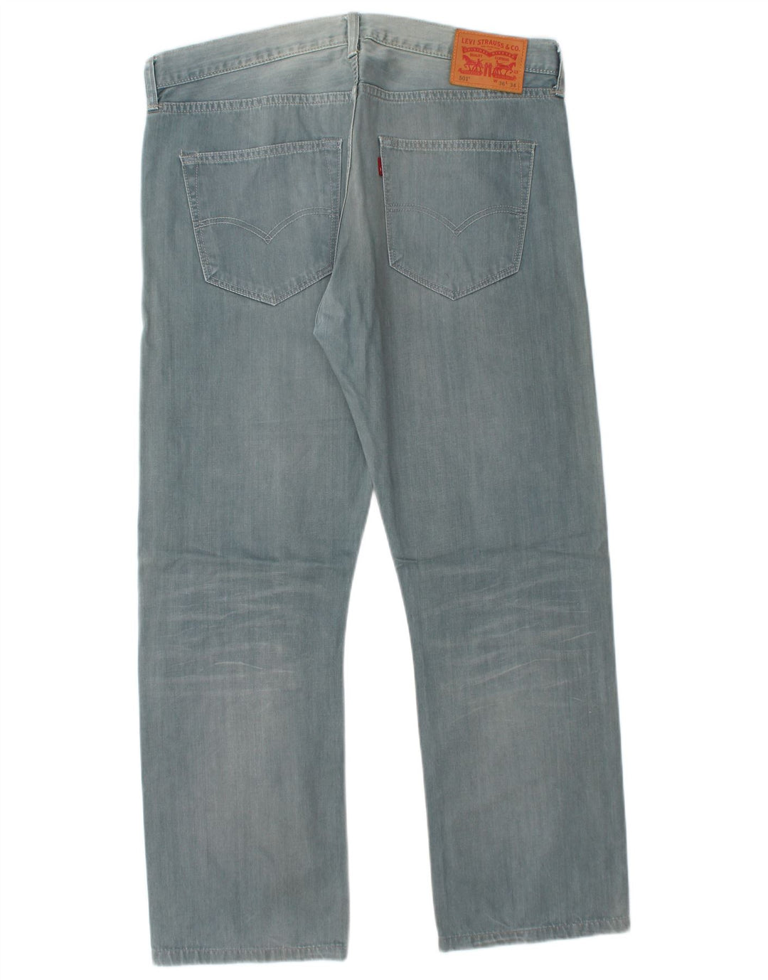 LEVI'S Jeans rectos 501 para hombre W36 L29 Algodón azul