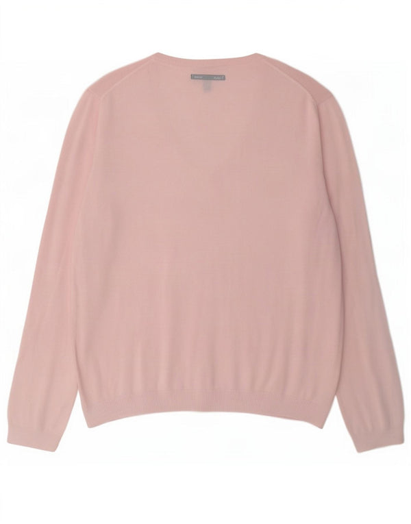 Gant Jersey con cuello en V para hombre, talla 3XL, algodón rosa