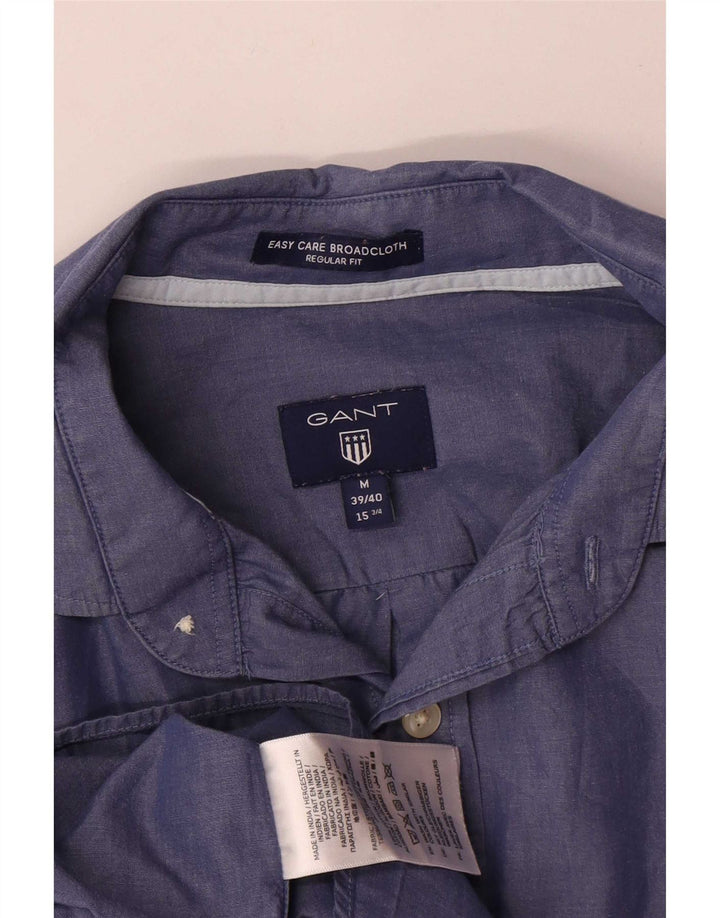 Gant Camisa Regular Fit para Hombre Talla 39/40 15 3/4 Algodón Azul Medio