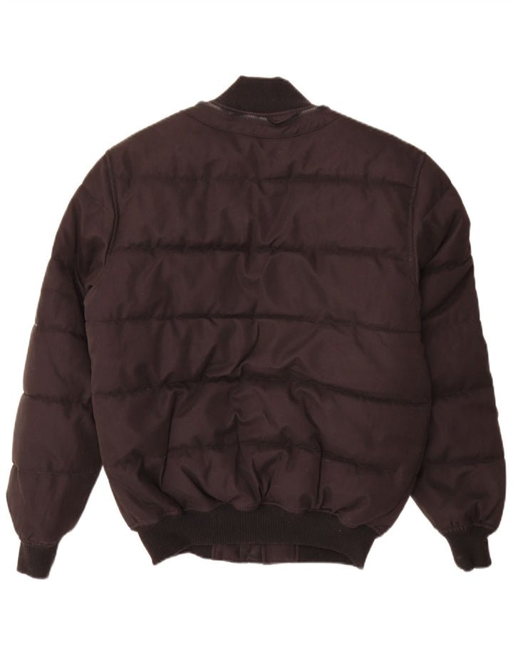 Zara Chaqueta Acolchada Hombre UK 36 Small Poliéster Negro