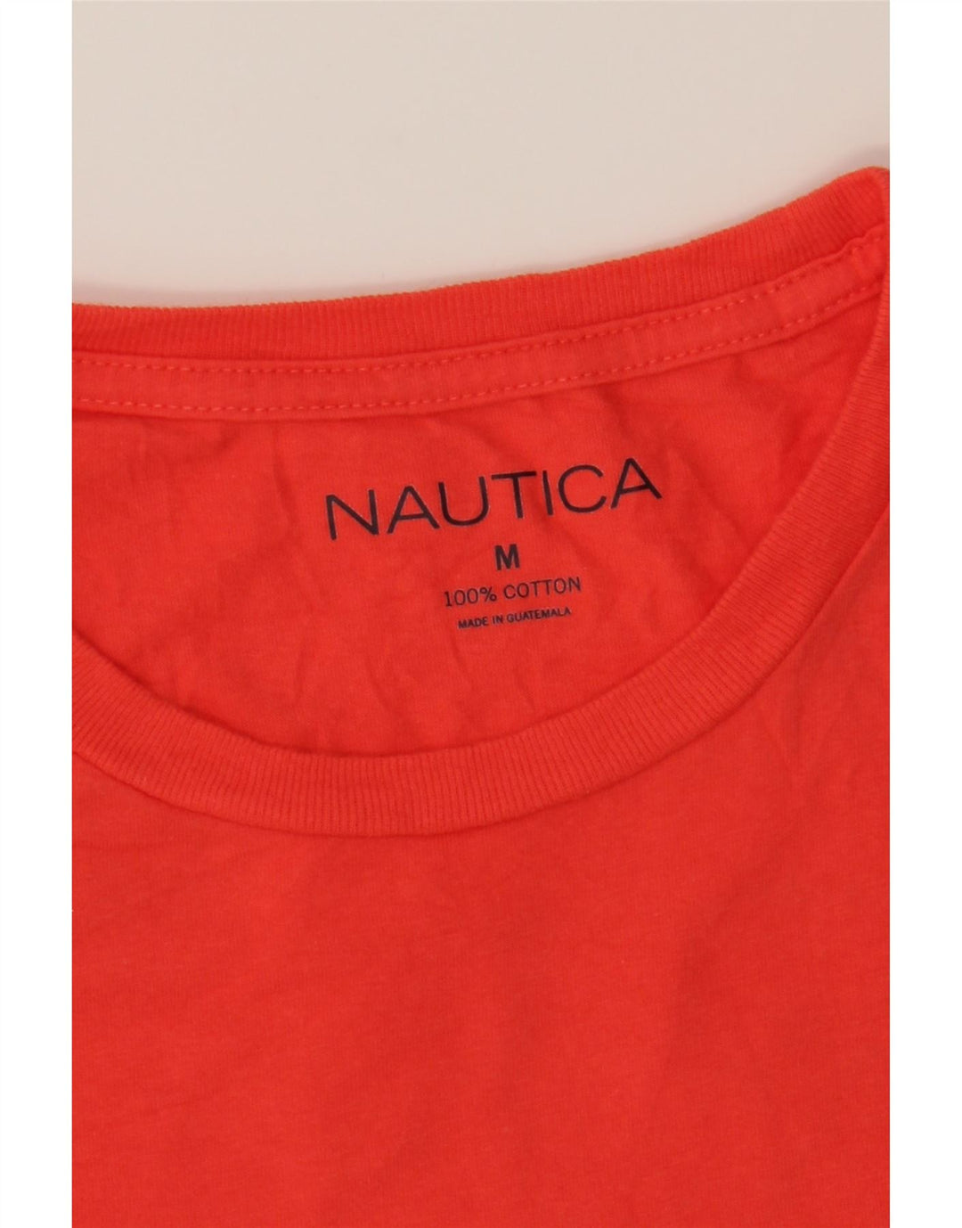 NAUTICA Mens Graphic T-Shirt Top Medium Red Cotton Vintage Nautica and Second-Hand Nautica from Messina Hembry 