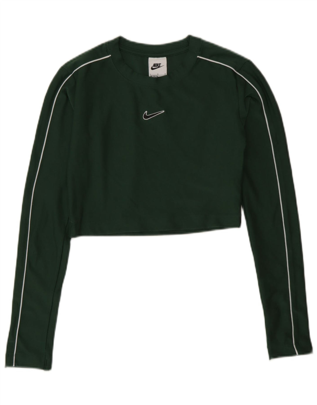 Nike Crop Top Manga Larga Niñas 12-13 Años Grande Verde Poliéster