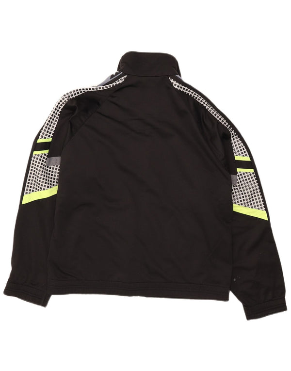 Diadora Mens Graphic Chándal Top Chaqueta UK 36 Small Negro Colorblock