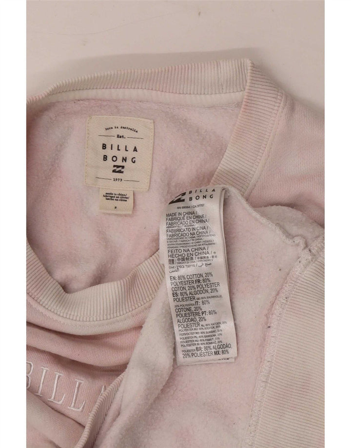Billabong Sudadera gráfica para mujer Jumper UK 40 Medium Pink Tie Dye