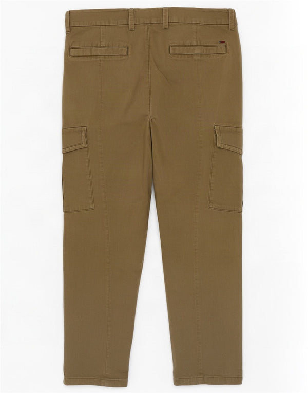Tommy Hilfiger Pantalones cargo ajustados para hombre W30 L27 Algodón caqui