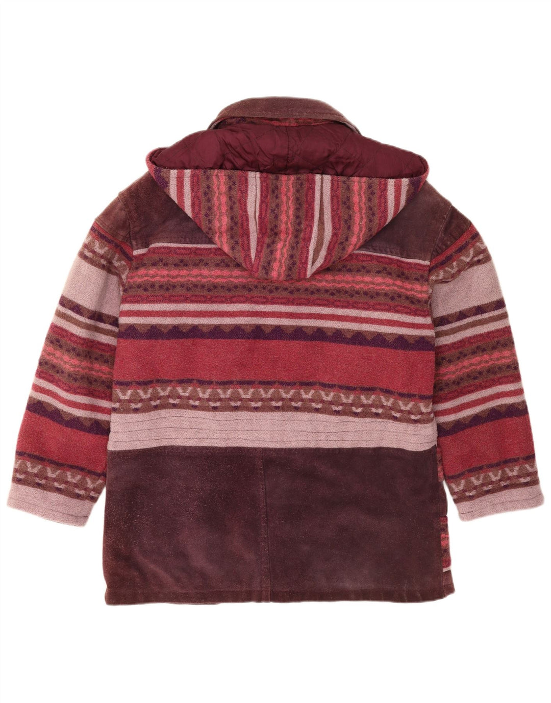 Henri Rossi Chaqueta cortavientos para mujer EU 42 Grande Cuero multicolor