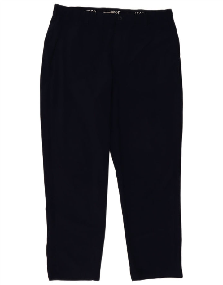 Pantalón Chino Recto Izod Hombre W40 L30 Azul Marino Poliéster
