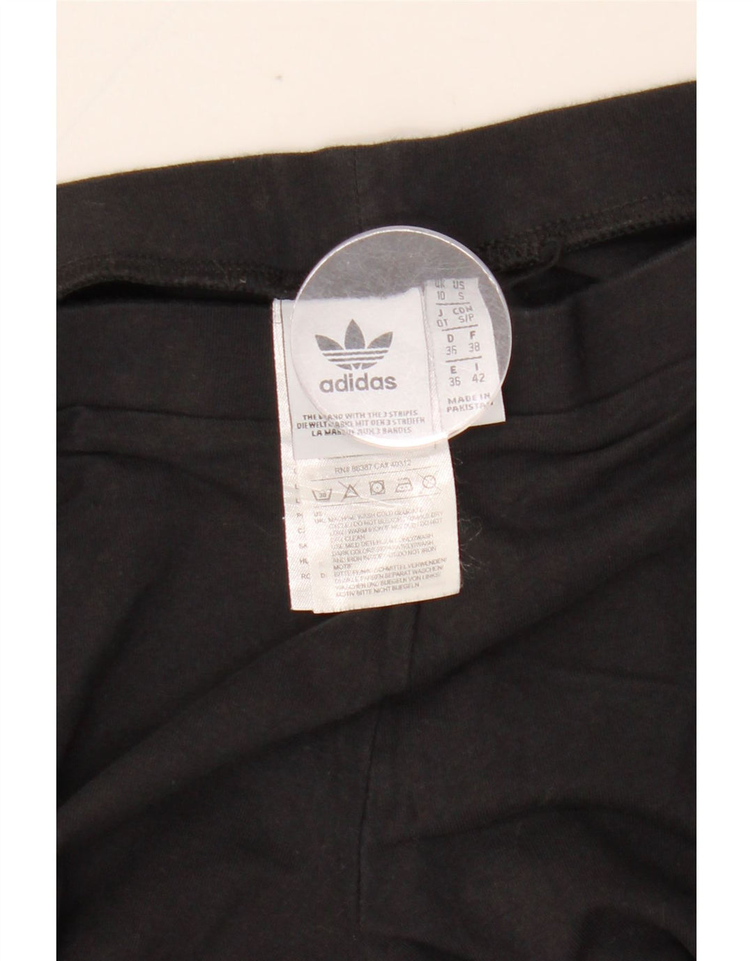 Leggings ADIDAS para mujer Reino Unido 10 Pequeño Algodón negro