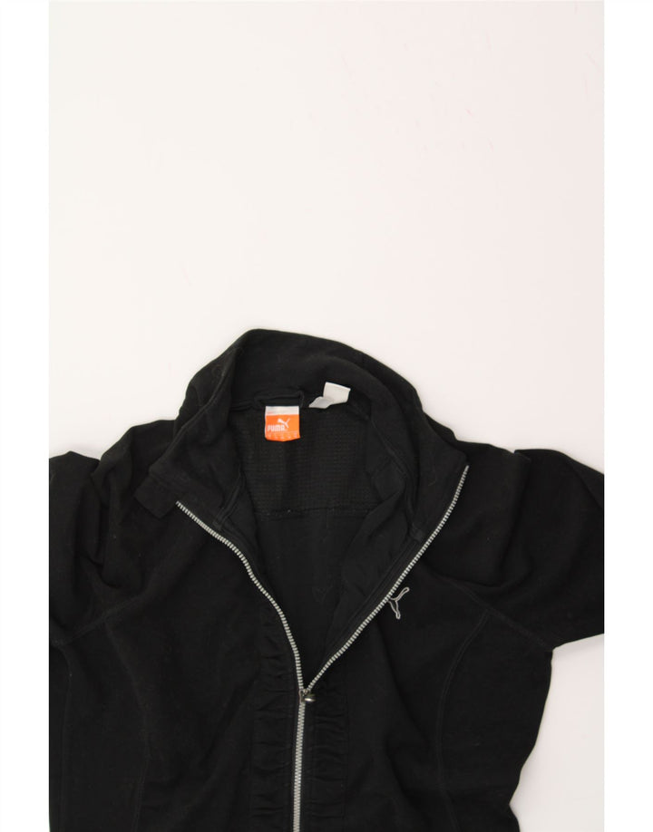 PUMA Chaqueta de chándal para mujer UK 10 Small Black Poliéster
