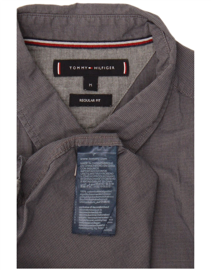 Camisa Tommy Hilfiger Hombre Regular Fit Algodón Gris Medio