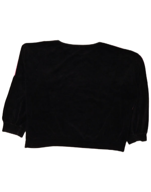 Vintage mujer sudadera jumper Reino Unido 18 XL rosa colorblock poliéster