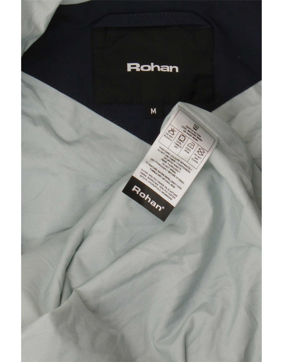 Rohan Chaqueta cortavientos con capucha para hombre UK 38 Medium Azul marino Poliamida