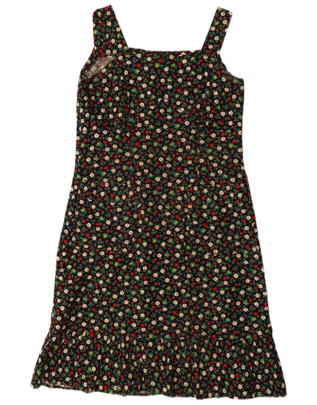 VINTAGE Mujer Sundress Reino Unido 12 Medio Multicolor Floral