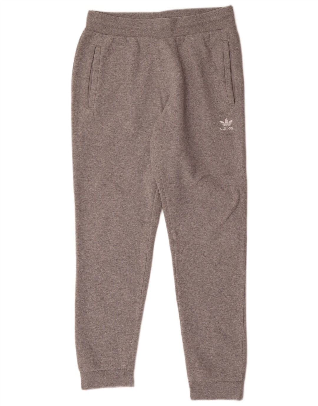 Adidas Hombre Pantalones De Chándal Joggers De Algodón Moteado Gris Medio