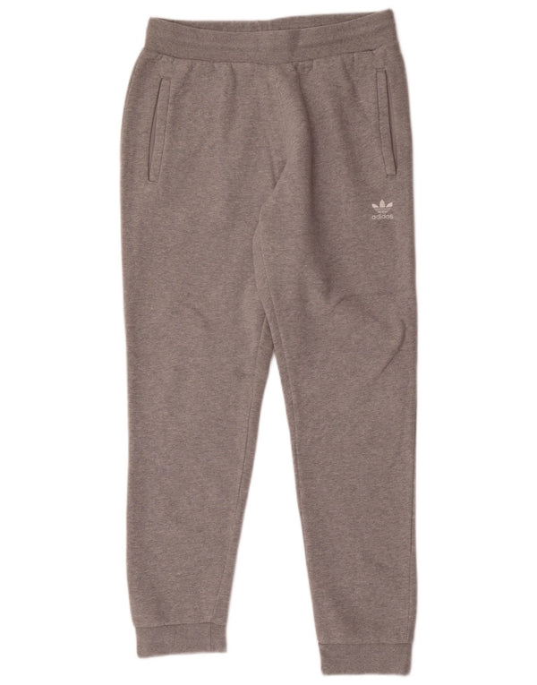 Adidas Hombre Pantalones De Chándal Joggers De Algodón Moteado Gris Medio