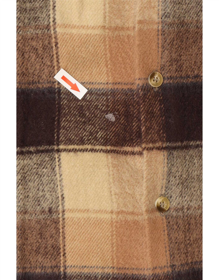Camisa de franela para hombre Regina 2XL Acrílico a cuadros beige
