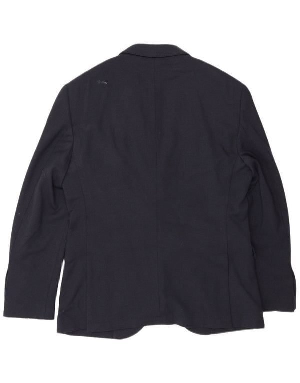 Massimo Dutti Chaqueta Blazer De 2 Botones Para Hombre EU 50 Medium Azul Marino Lana