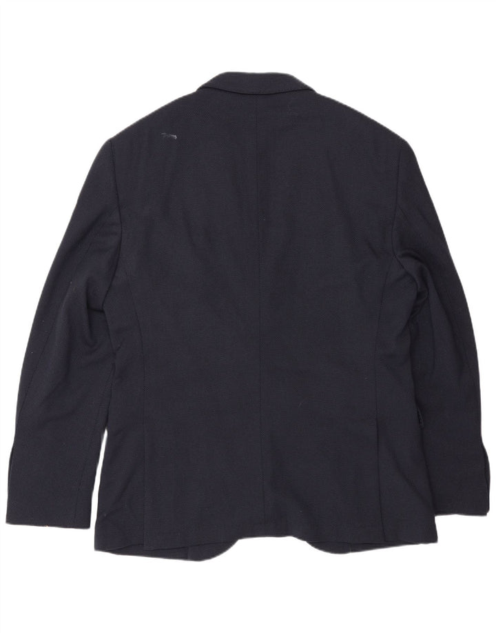 Massimo Dutti Chaqueta Blazer De 2 Botones Para Hombre EU 50 Medium Azul Marino Lana