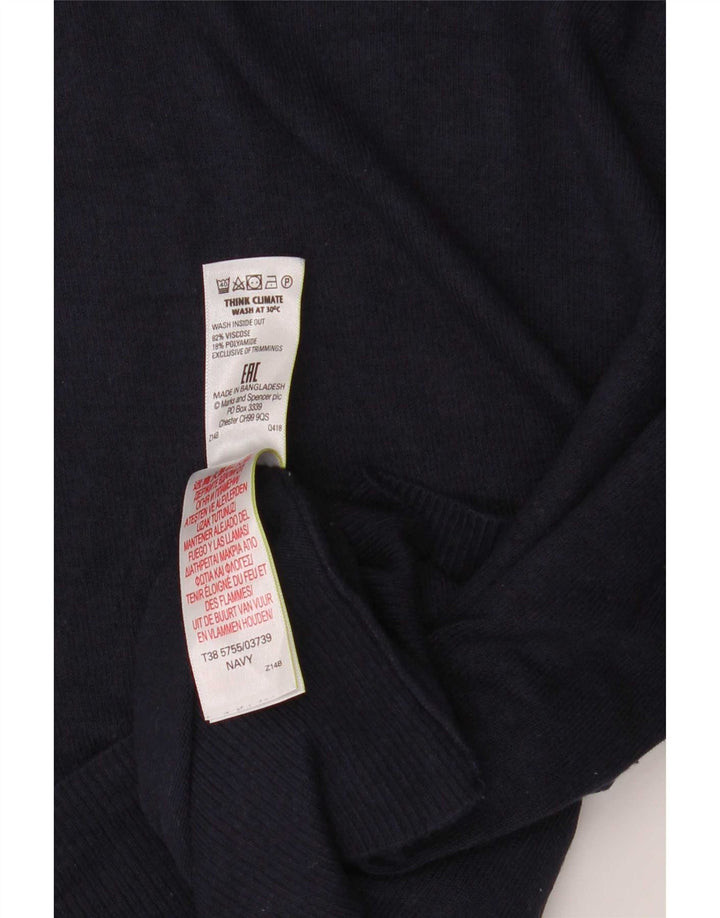 Marks & Spencer Blusa de manga corta para mujer UK 42 Medium Azul marino