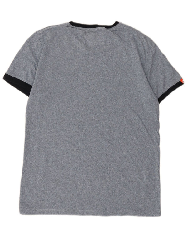 Superdry Mens T-Shirt Top Large Blue Cotton