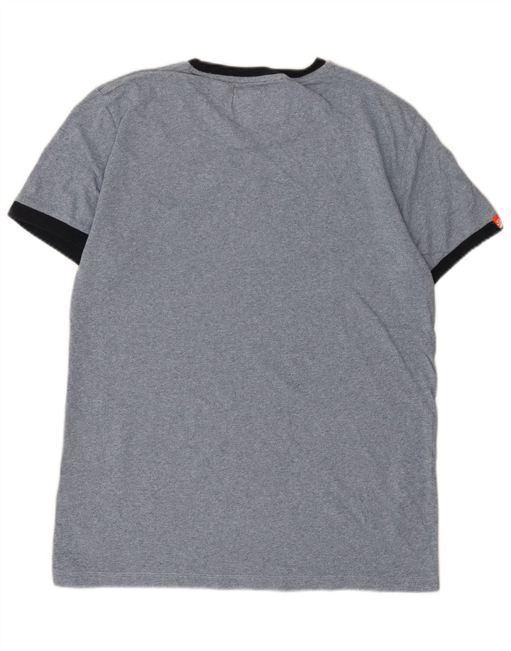 Superdry Camiseta para hombre Top Large de algodón azul