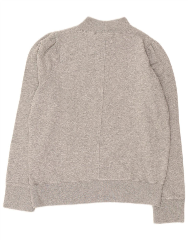 Gap - Sudadera extragrande para mujer, talla 10, algodón moteado gris pequeño