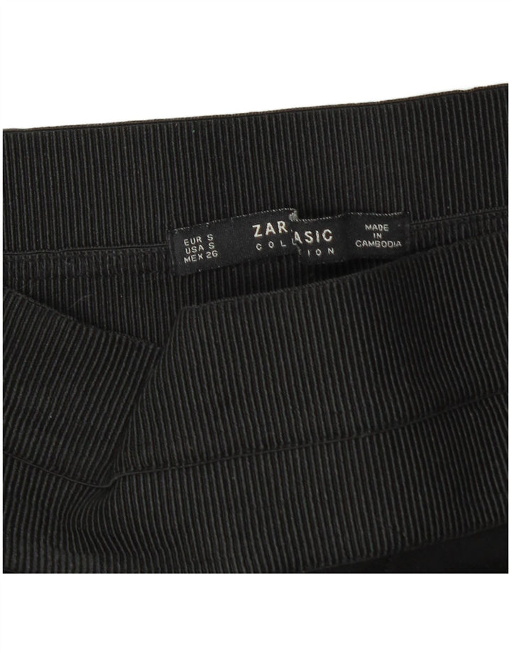 Zara Leggings para mujer Reino Unido 10 Small Black Pinstripe