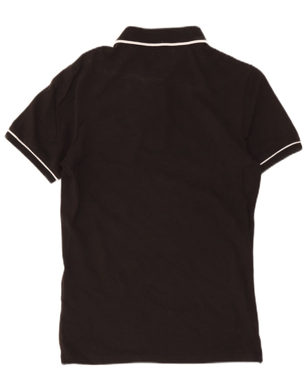 Calvin Klein Jeans Polo para hombre pequeño algodón negro