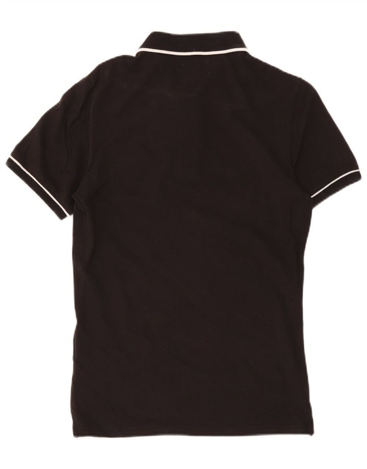 Calvin Klein Jeans Polo para hombre pequeño algodón negro
