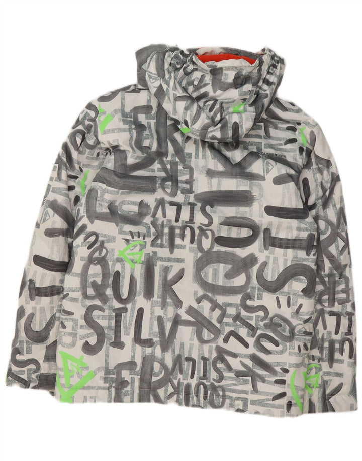 Quiksilver Chaqueta de esquí con capucha para niños 13-14 años Grande Gris Poliéster