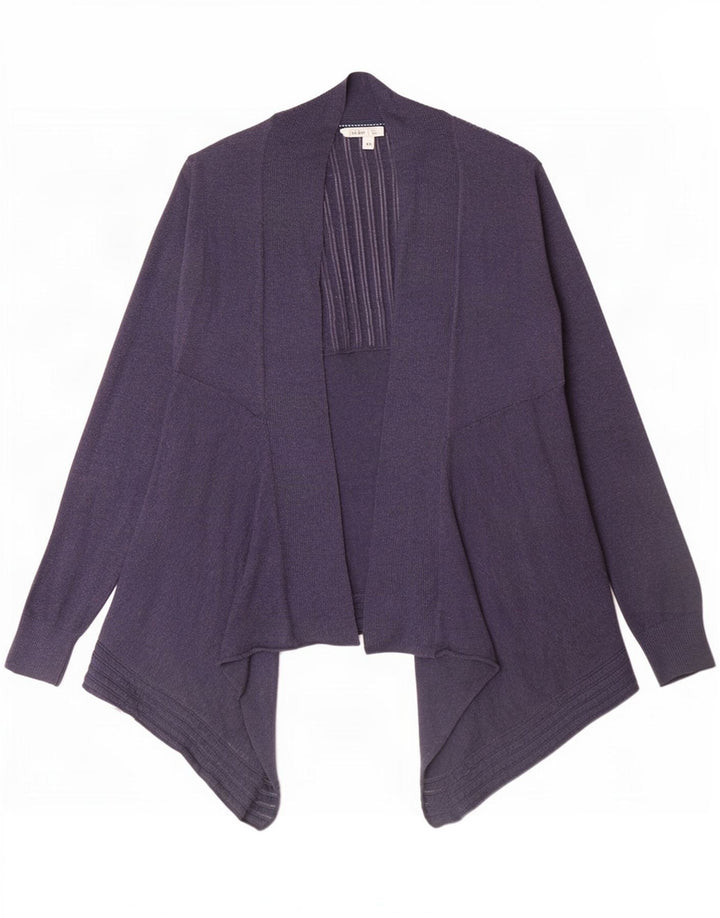 Fat Face - Cárdigan abierto asimétrico para mujer, talla 40, talla M, azul marino