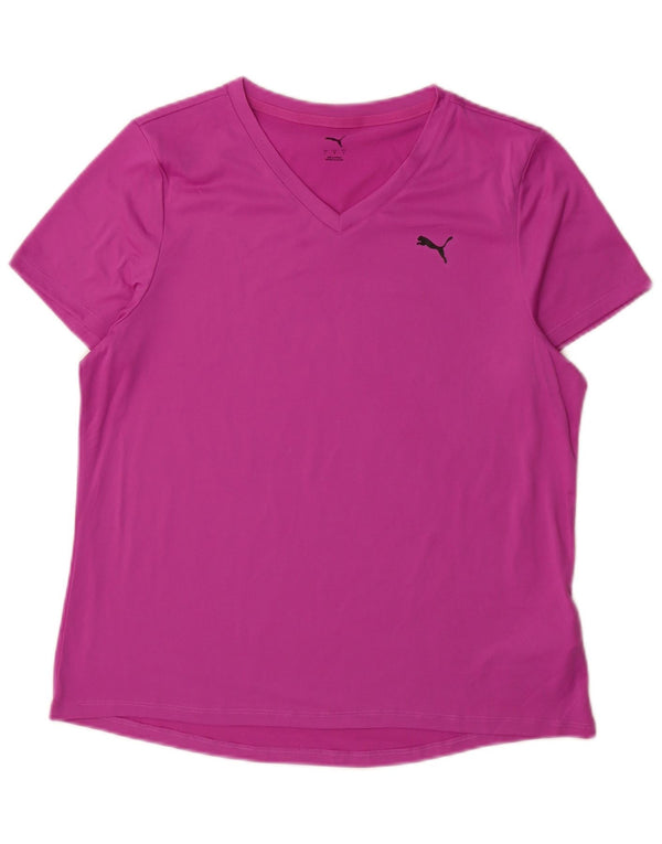 Puma Camiseta para mujer Top UK 40 Grande Poliéster rosa