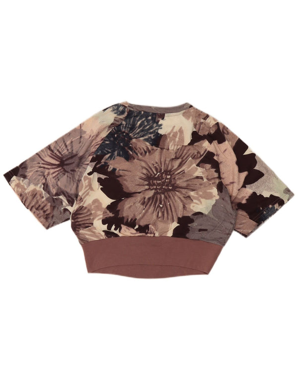 Adidas Camiseta Corta Suelta para Mujer UK 4/6 XS Multicolor Floral