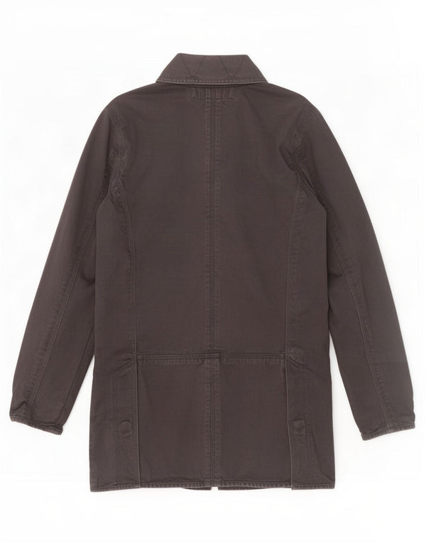 Superdry Parka para hombre, talla 36, algodón negro pequeño