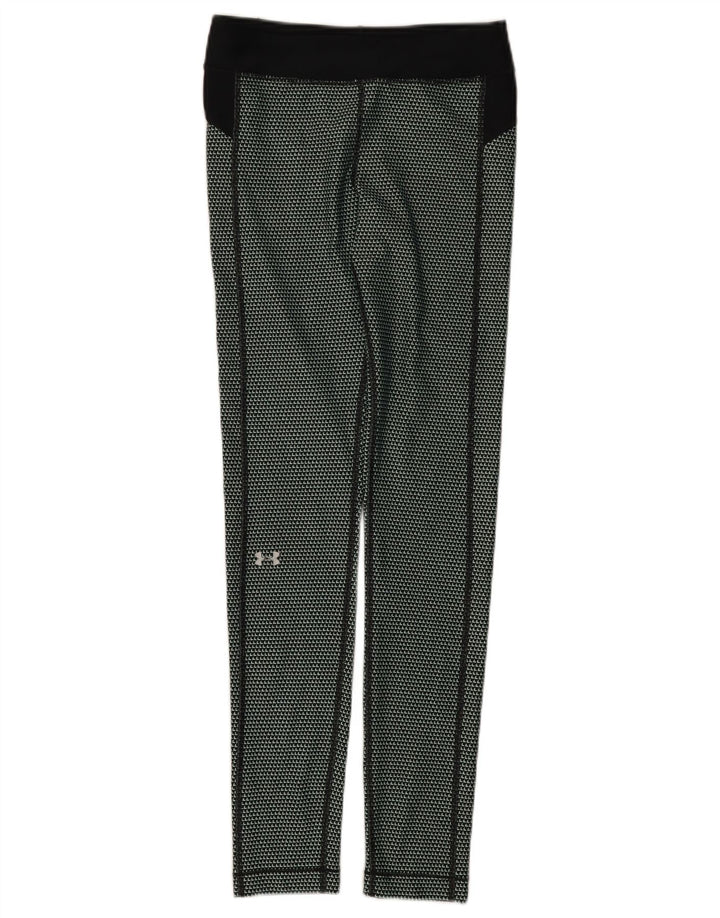 Under Armour Leggings para mujer Reino Unido 10 Pequeño Poliéster geométrico negro