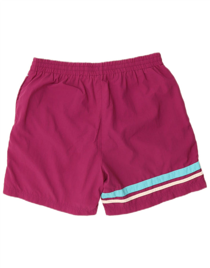 FILA Pantalones cortos deportivos para hombre de poliamida a rayas violeta medio