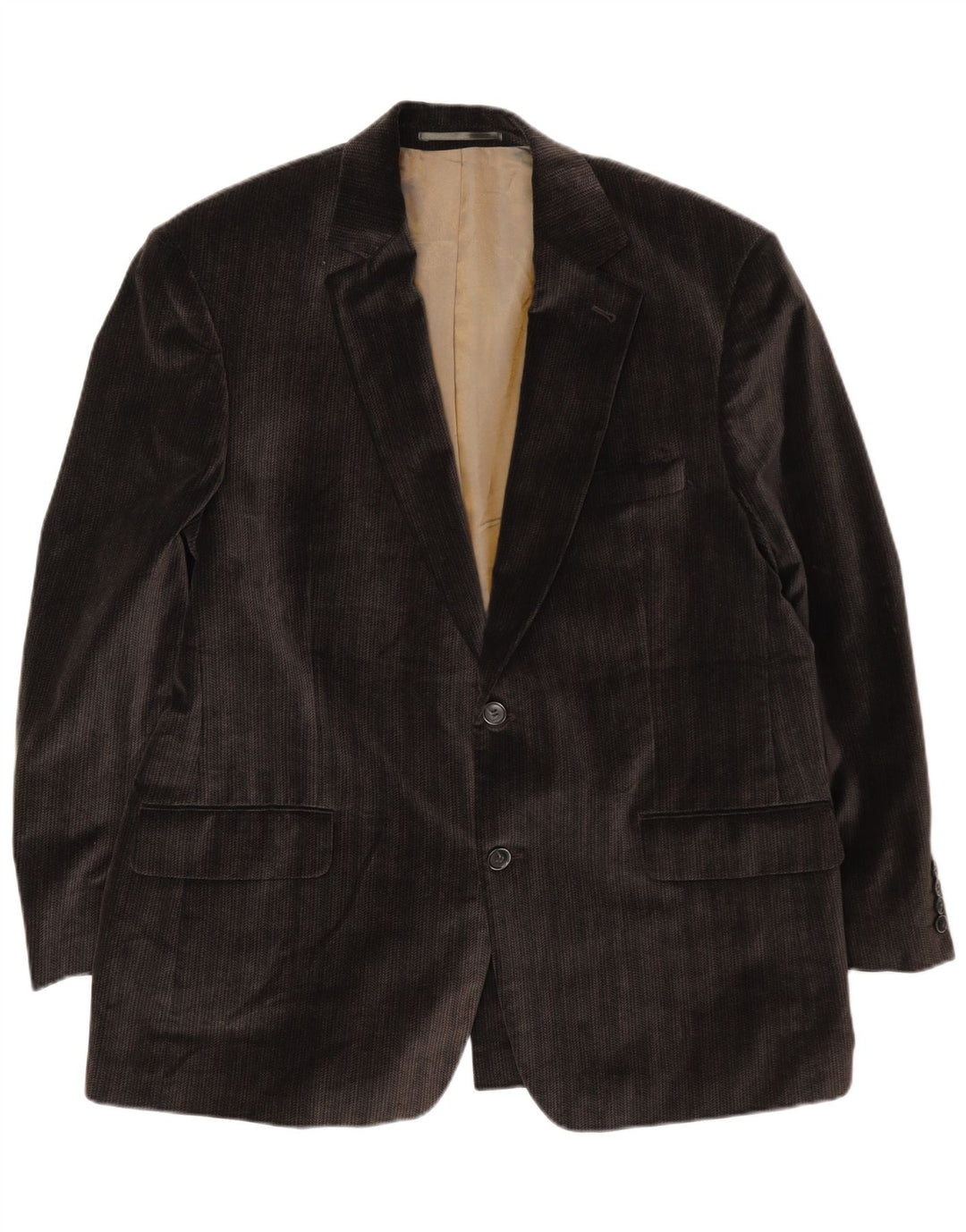 Bogart Chaqueta tipo blazer de pana con 2 botones para hombre UK 40 Large Brown
