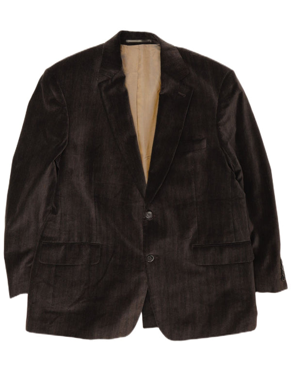 Bogart Chaqueta tipo blazer de pana con 2 botones para hombre UK 40 Large Brown