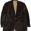 Bogart Chaqueta tipo blazer de pana con 2 botones para hombre UK 40 Large Brown