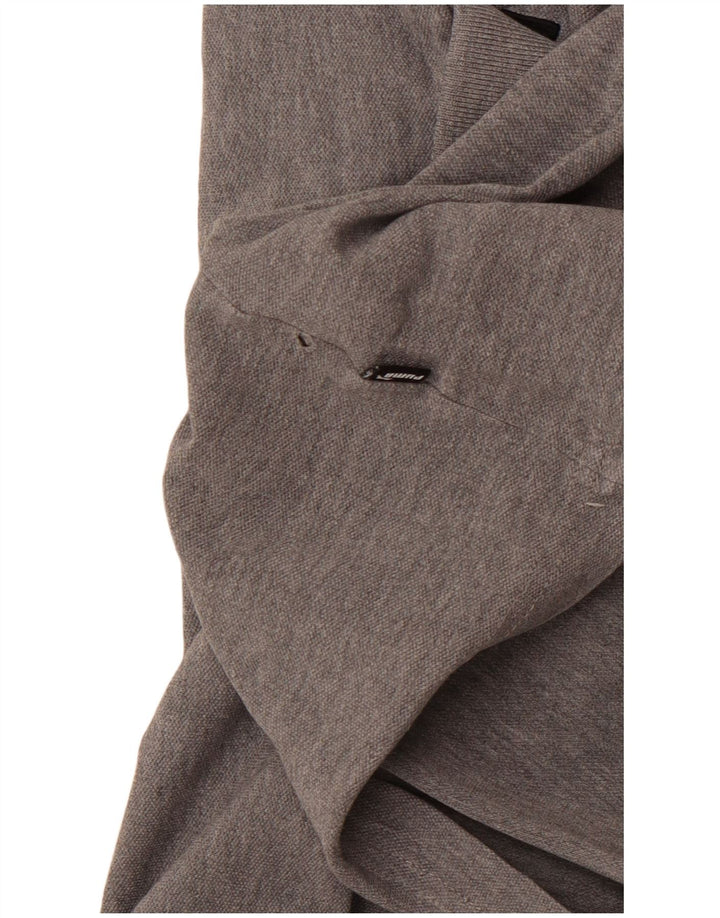 Polo PUMA para hombre de algodón gris medio