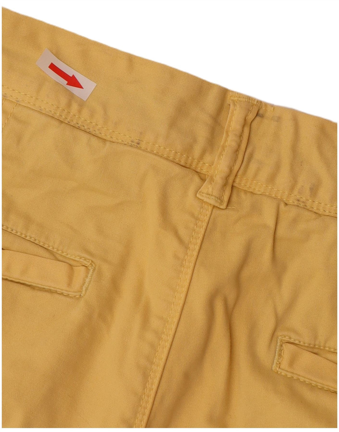 Superdry Pantalones cortos chinos para hombre W33 Algodón amarillo grande