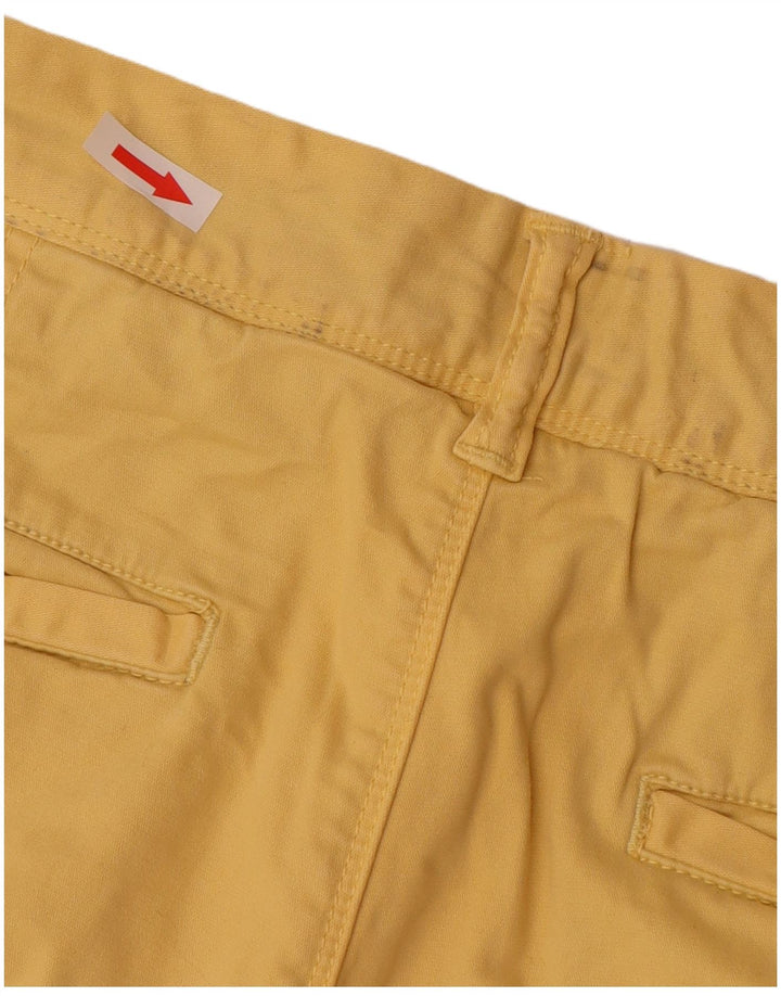 Superdry Pantalones cortos chinos para hombre W33 Algodón amarillo grande
