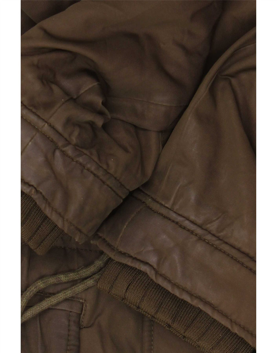 Zara Chaqueta Parka Sherpa con Capucha para Mujer UK 44 Medium Khaki