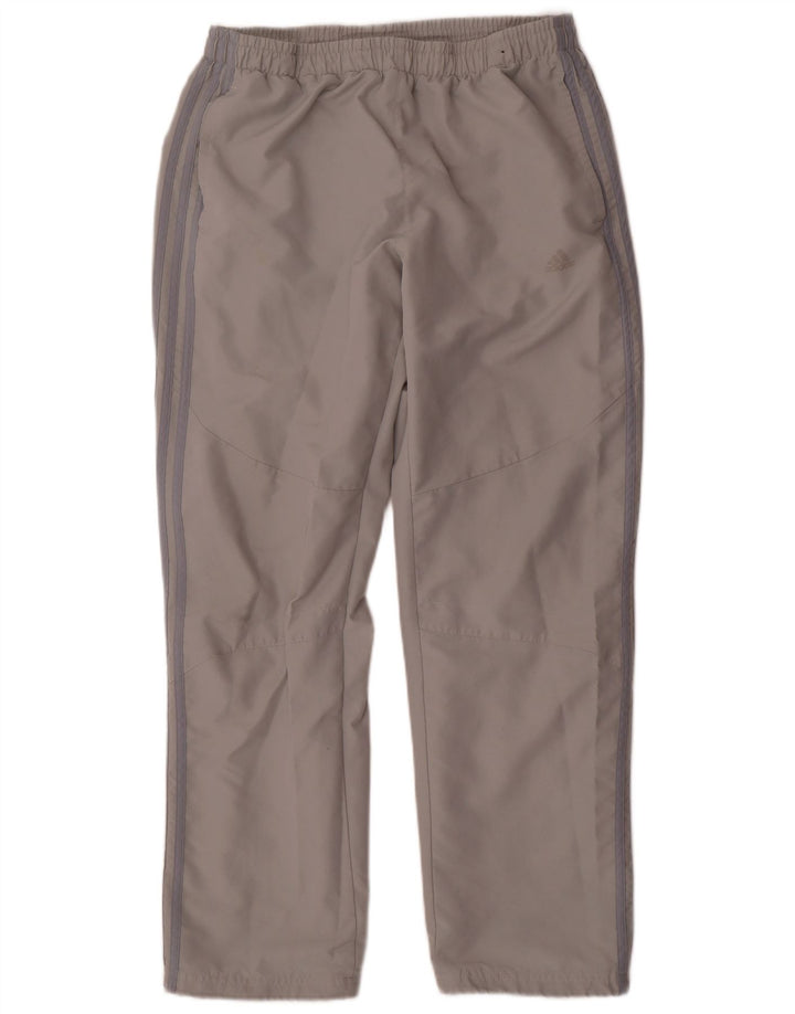 Adidas Pantalones de chándal para hombre UK 42/44 Large Gris Poliéster
